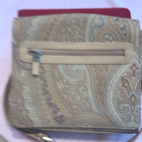 Liz Claiborne Bags Paisley Brown And Greys Shoulder Strap Bag